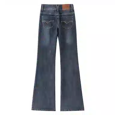 水中花 低腰显瘦微喇裤牛仔裤 女款