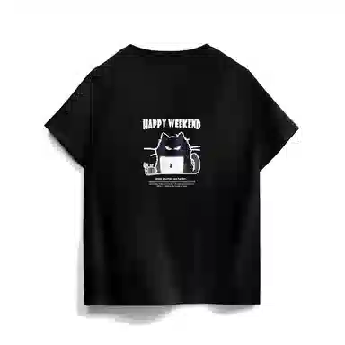 Nike Sportswear Embroidered Cat Tee Black