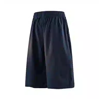 兰缪 美式日系户外复古透气舒适日常运动高街简约基础款设计印花百搭通勤山系宽松清爽潮流柔软垂感直筒纯色系带休闲短裤 男女同款