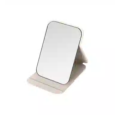 馨枕居 折叠镜子女生台式梳妆化妆镜小工位便携学生宿舍办公室桌面可立式