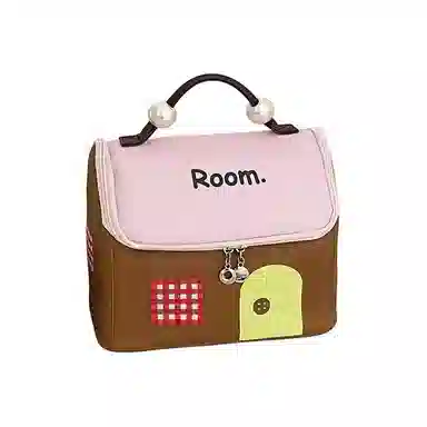 柚予颜 小房子化妆包防水大容量便携旅行收纳包袋时尚可爱手提分区洗漱包