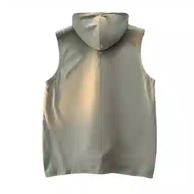 兰缪 美式复古山系户外日常纯色运动高街风通勤宽松休闲潮流亲肤透气连帽舒适无袖背心 男女同款