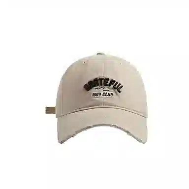 艾佳微 韩式棒球字母刺绣潮搭软顶显脸小宽檐大头围时尚质感 棉 鸭舌帽 男女同款情侣款