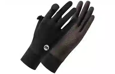 优幽兰 百搭时尚高级感防紫外线分指时尚个性防滑触屏户外骑车运动遮阳露指透气 锦纶 手套 女款