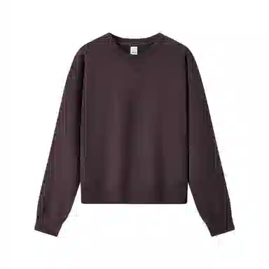 森马 圆领宽松纯色长袖卫衣 女款