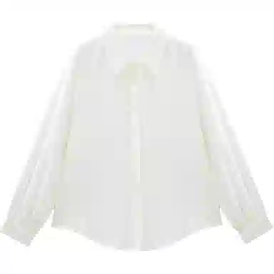 爱依服 简约纯色通勤长袖立领衬衫 女款