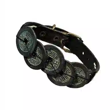 既白南兮 祥瑞之兆五帝钱好运道系青年国风新中式文创 合金 手环 男女同款情侣款