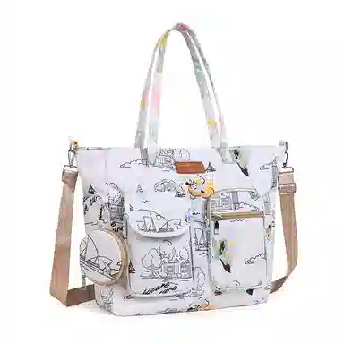 恒源祥 轻便大容量 尼龙布 旅游背包托特包斜挎单肩包 男女同款情侣款 多色