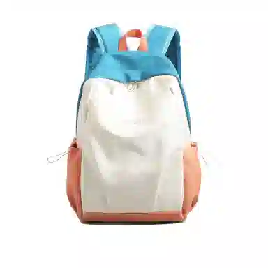 揽月 撞色简约学生通勤百搭 牛津布 书包背包双肩包 男女同款情侣款 多色