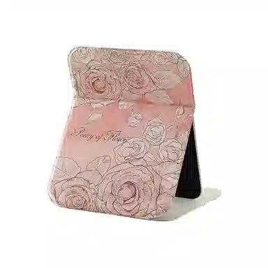 馨枕居 化妆镜子宿舍办公室家用台式折叠梳妆镜便携桌面女随身迷你小镜子