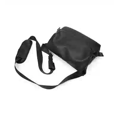 老人头 时尚潮流机能多功能通勤骑行 合成革 单肩斜挎包 男款 黑色