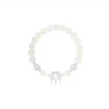 希遇 长命锁新中式平安锁一对 小众精致设计清冷感优雅气质转运珠好运 菩提根 手串 男女同款情侣款