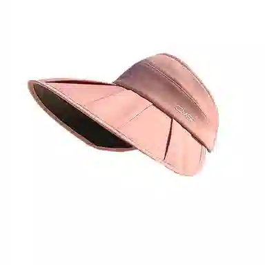 艾佳微 夏季时尚百褶大檐防紫外线遮阳可叠卷空顶半空顶 聚酯纤维 防晒帽 男女同款情侣款