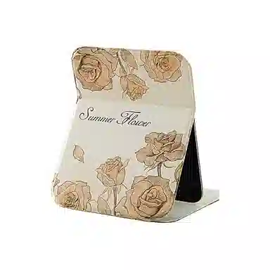 馨枕居 化妆镜子宿舍办公室家用台式折叠梳妆镜便携桌面女随身迷你小镜子