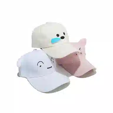 豹了个猫 可爱卡通立体鼻涕小狗户外 棉质 鸭舌帽 男女同款情侣款