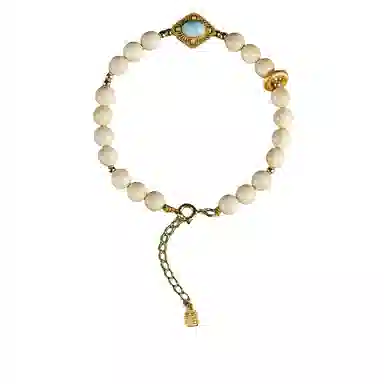 子婳 新中式复古国潮民族风好运招财平安文玩念珠精致可爱小众设计轻奢百搭法式气质高级感 猛犸 手串 女款