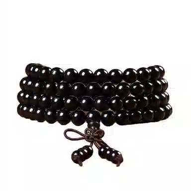 【禅意108珠串】 艾卡拉 国风纳福考试上岸小众高级学生转运佛珠念珠转运珠#好运 黑檀 手串 男女同款情侣款