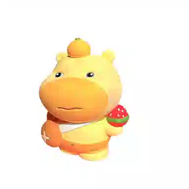 咕轹 水豚噜噜石膏娃娃 玩具