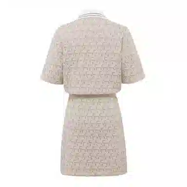 d'zzit Knit Short Sleeve Dress Deep Khaki