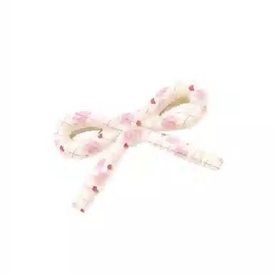 如花梦 甜美小清新蝴蝶结边夹侧边碎发刘海 亚克力 发夹 女款