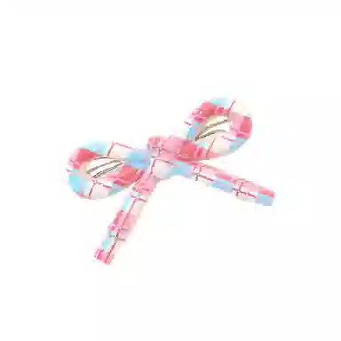 如花梦 甜美小清新蝴蝶结边夹侧边碎发刘海 亚克力 发夹 女款