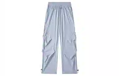 王者荣耀 美式薄款户外工装伞兵裤冰丝褶皱垂感宽松大码机能防皱风凉感速干透气旅行爬山超轻防泼水加肥加大休闲裤 男女同款