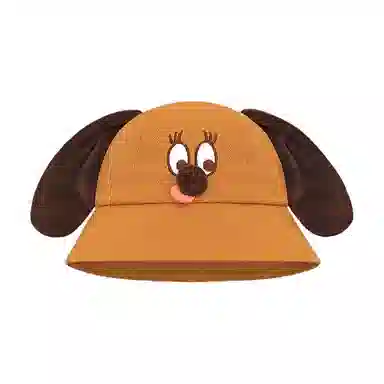 艾佳微 搞怪小狗时尚可爱防晒遮阳帽子 棉 渔夫帽 男女同款情侣款