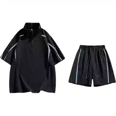 沐诚阳译 经典潮牌户外与学院风服饰组合休闲运动套装 男女同款