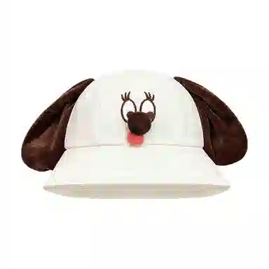 艾佳微 搞怪小狗时尚可爱防晒遮阳帽子 棉 渔夫帽 男女同款情侣款