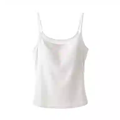 内在密码 法式慵懒风不透带胸垫可外穿纯色吊带 女款