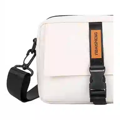 彤彤兔 韩版时尚潮流 尼龙 单肩斜挎包 男女同款情侣款 黑色/白色/卡其/浅灰