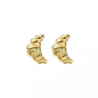 希遇 趣味面包 国潮轻奢小众设计感 可爱面包 #好运个性精致日常通勤百搭 合金 耳钉 女款