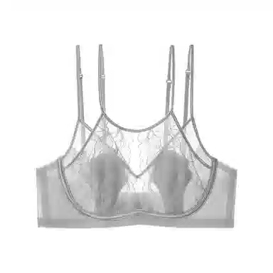 内在密码 蕾丝超薄款透气大胸显小法式上托性感交叉美背文胸 女款