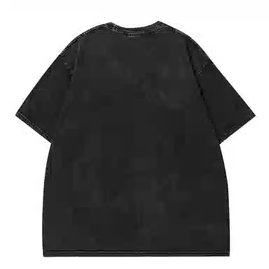 Dark Mountain Lightning Print T-Shirt