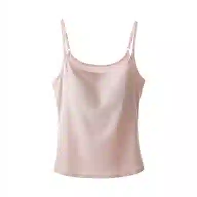 内在密码 法式慵懒风不透带胸垫可外穿纯色吊带 女款