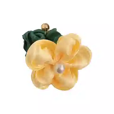 蒙妮 玫瑰花花朵 布艺 发圈 女款