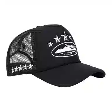 山一丸 美式卡车夏季刺绣遮阳街头潮流网 腈纶 鸭舌帽 男女同款情侣款