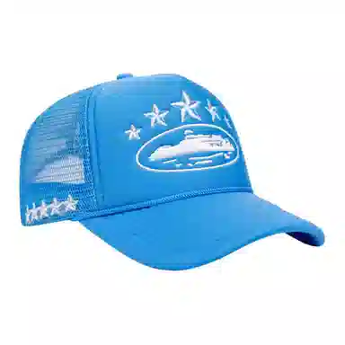 山一丸 美式卡车夏季刺绣遮阳街头潮流网 腈纶 鸭舌帽 男女同款情侣款