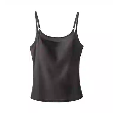 内在密码 法式慵懒风不透带胸垫可外穿纯色吊带 女款