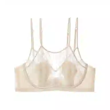 内在密码 蕾丝超薄款透气大胸显小法式上托性感交叉美背文胸 女款