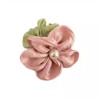 蒙妮 玫瑰花花朵 布艺 发圈 女款