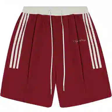 王者荣耀 美式街头复古运动潮流多色侧面撞色基础款宽松柔软亲肤穿搭系带休闲短裤 男女同款