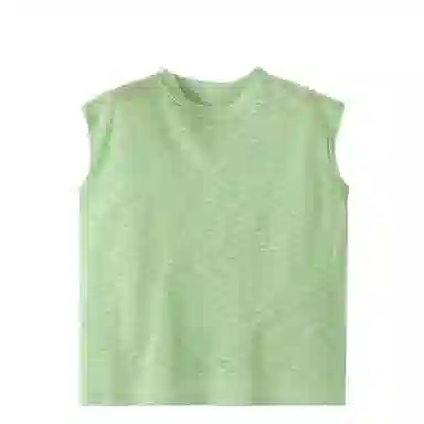 晚白 高弹力轻薄透气宽松版型针织衫 女款