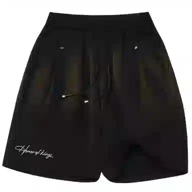 王者荣耀 美式街头复古纯色多色基础款铆钉装饰宽松柔软舒适休闲短裤 男女同款