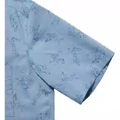 UNIQLO x JW Anderson Printed Open Collar Short Sleeve Shirt