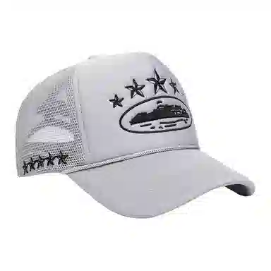 山一丸 美式卡车夏季刺绣遮阳街头潮流网 腈纶 鸭舌帽 男女同款情侣款