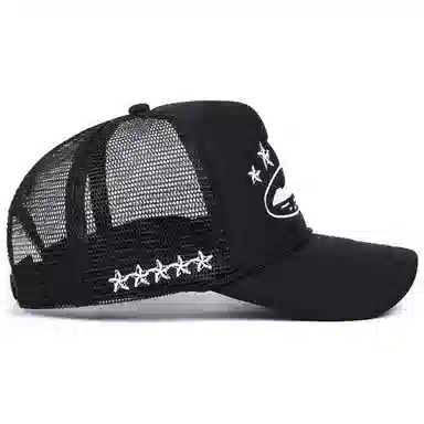 山一丸 美式卡车夏季刺绣遮阳街头潮流网 腈纶 鸭舌帽 男女同款情侣款