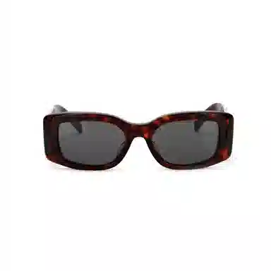 CELINE Logo Square Sunglasses Tortoiseshell