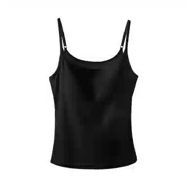 内在密码 法式慵懒风不透带胸垫可外穿纯色吊带 女款