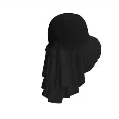 艾佳微 防紫外线骑行户外大檐太阳帽遮脸面罩护颈遮阳 涤纶 渔夫帽 男女同款情侣款